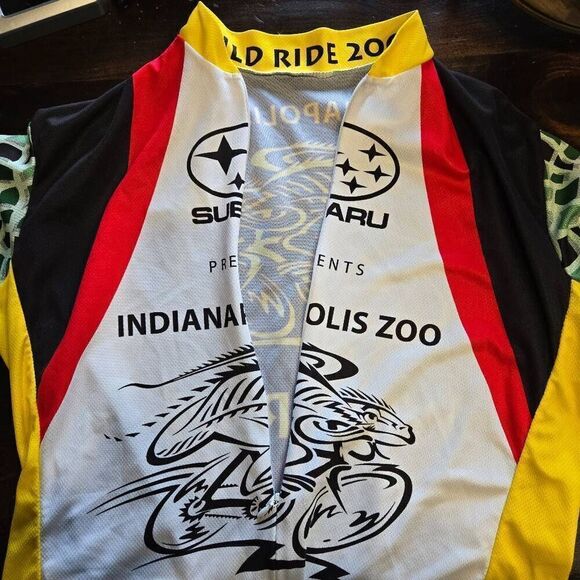 Vomax 2006 Subaru Wild Ride Inpls Zoo Men’s Zip Cycling Jersey S 100% Polyester - Picture 4 of 6